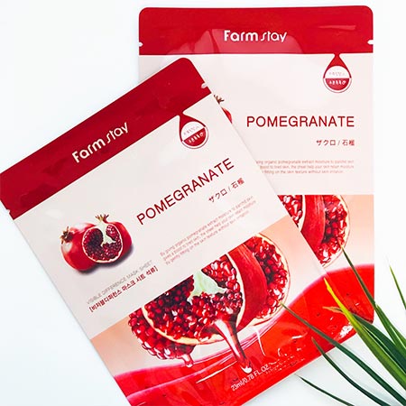 тканевая маска FARM STAY Visible Difference Pomegranate Mask Pack